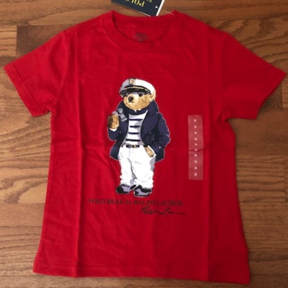 red polo bear t shirt